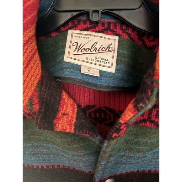 Rare Vintage Woolrich Western Line Aztec Jacket / Made in USA Size M - Picture 5 of 7